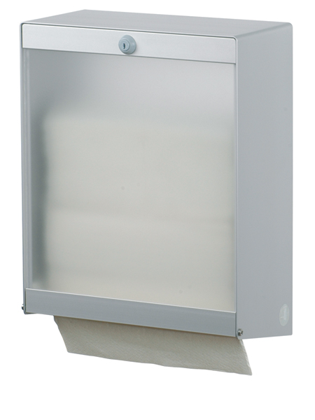 Dispenser de prosoape hartie pliate suprafata transparenta seria ingo-man ophardt hygiene